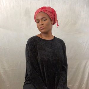 Velvet dark green top